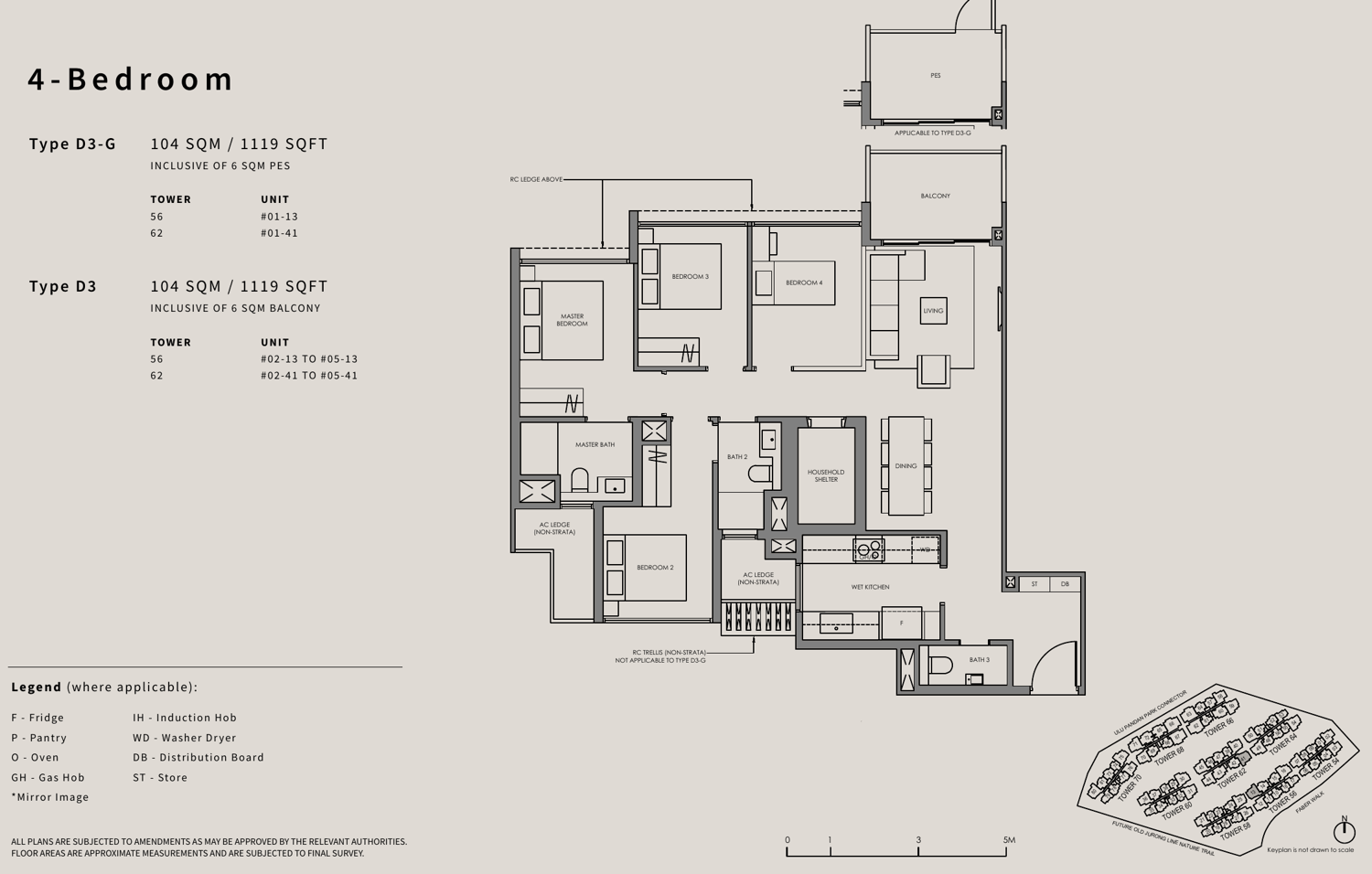 4 Bedroom Basic, Type D3