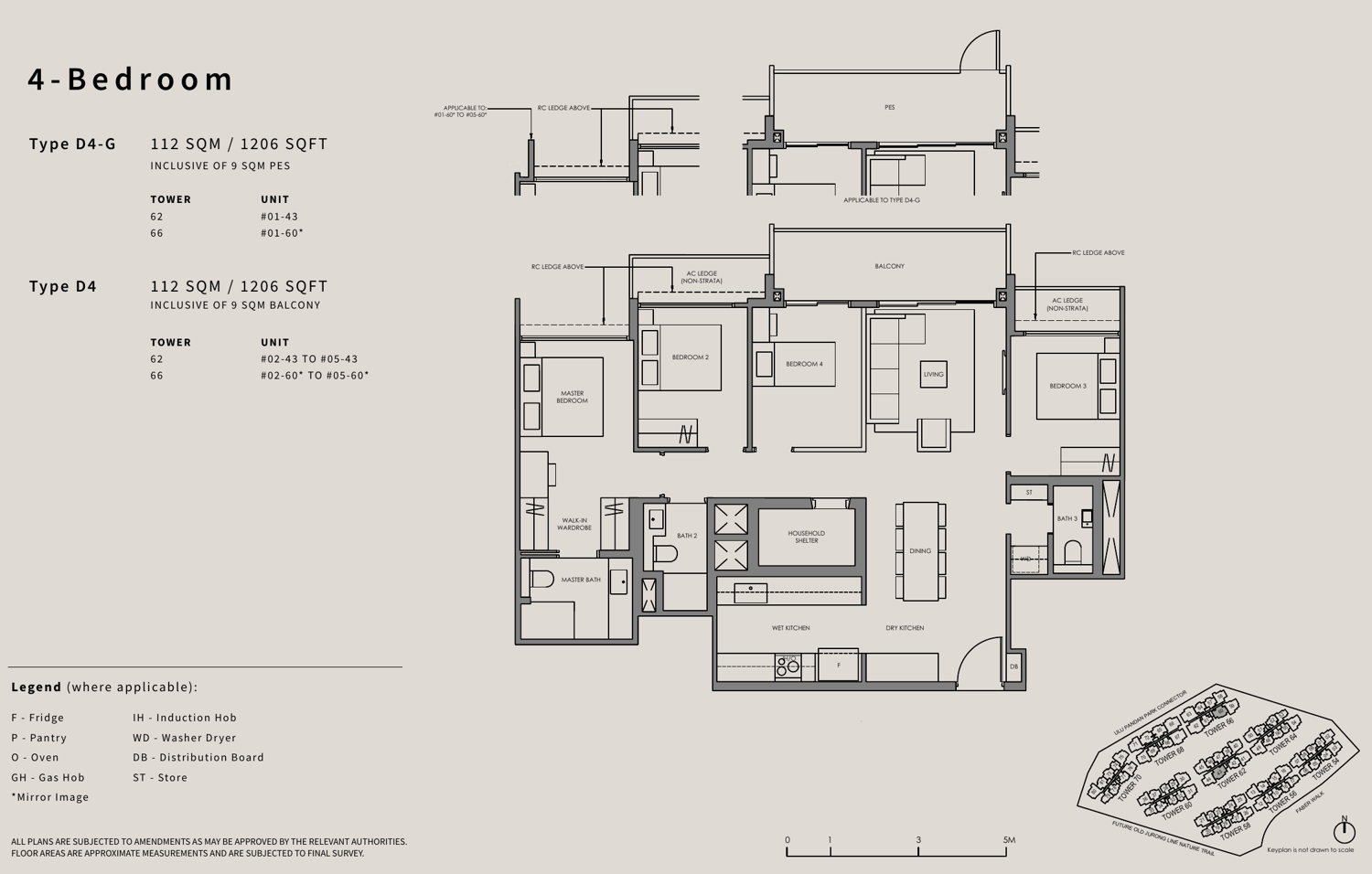 4 Bedroom Standard, Type D4